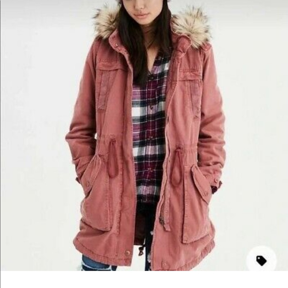 American Eagle pink coat